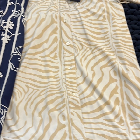Bundle of J McLaughlin Catalina Cloth Floral and Zebra Shirt Dresses with Belts. - Picture 8 of 13
